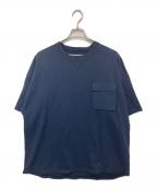 WHITE MOUNTAINEERINGホワイトマウンテ二アニング）の古着「POCKET OVER SIZED T-SHIRT(ポケットオーバーサイズドTシャツ) WM2371507　半袖Tシャツ」｜ネイビー