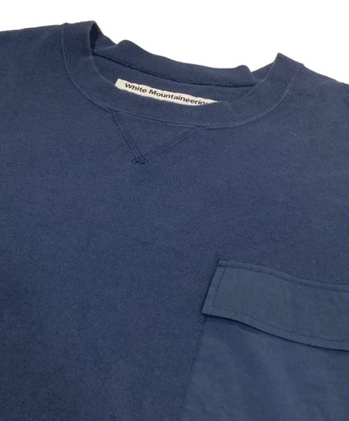WHITE MOUNTAINEERING（ホワイトマウンテ二アニング）WHITE MOUNTAINEERING (ホワイトマウンテ二アニング) POCKET OVER SIZED T-SHIRT(ポケットオーバーサイズドTシャツ) WM2371507　半袖Tシャツ ネイビー サイズ:１の古着・服飾アイテム