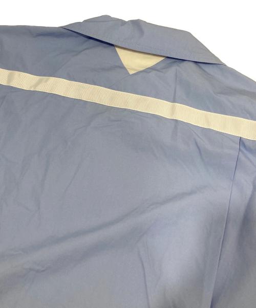 WHITE MOUNTAINEERING（ホワイトマウンテ二アニング）WHITE MOUNTAINEERING (ホワイトマウンテ二アニング) LAYERED TAPED SHIRT(レイヤードテープシャツ) WM2171111 / オープンカラーシャツ ブルー サイズ:０の古着・服飾アイテム