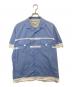 WHITE MOUNTAINEERING（ホワイトマウンテ二アニング）の古着「LAYERED TAPED SHIRT(レイヤードテープシャツ) WM2171111 / オープンカラーシャツ」｜ブルー