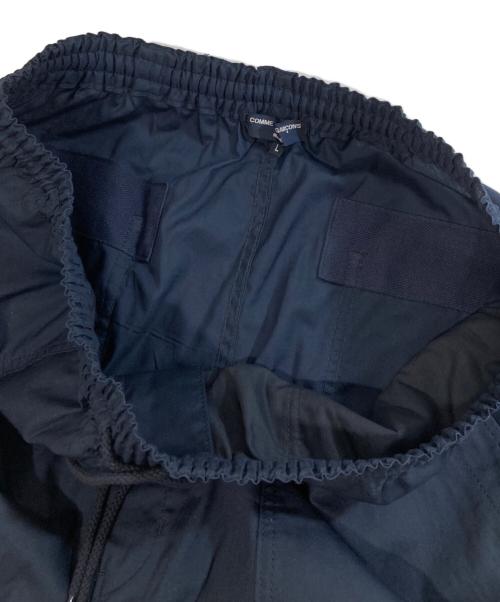 COMME des GARCONS HOMME（コムデギャルソン オム）COMME des GARCONS HOMME (コムデギャルソン オム) ドローコードストレートパンツ ネイビー サイズ:Lの古着・服飾アイテム