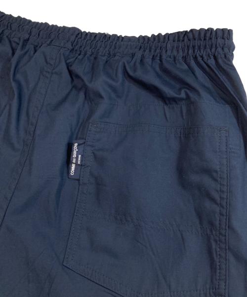 COMME des GARCONS HOMME（コムデギャルソン オム）COMME des GARCONS HOMME (コムデギャルソン オム) ドローコードストレートパンツ ネイビー サイズ:Lの古着・服飾アイテム
