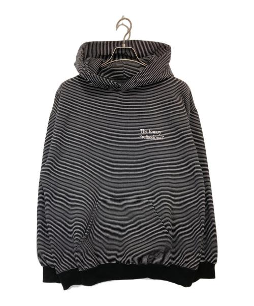 The Ennoy Professional（ザ エンノイ プロフェッショナル）The Ennoy Professional (ザ エンノイ プロフェッショナル) Border Hoodie Sweat　ボーダースウェットフーディー　AW24BRENCT02NTL ブラック サイズ:Lの古着・服飾アイテム