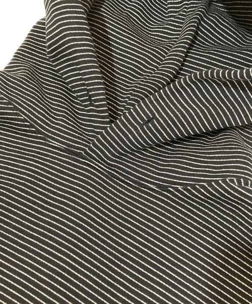 The Ennoy Professional（ザ エンノイ プロフェッショナル）The Ennoy Professional (ザ エンノイ プロフェッショナル) Border Hoodie Sweat　ボーダースウェットフーディー　AW24BRENCT02NTL ブラック サイズ:Lの古着・服飾アイテム