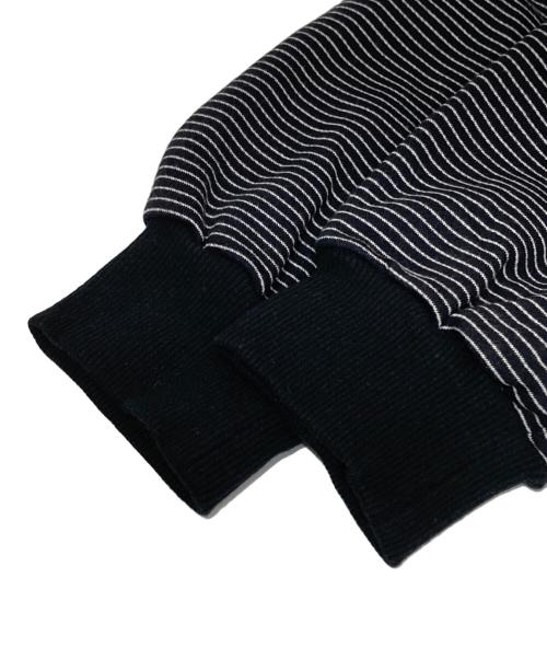 The Ennoy Professional（ザ エンノイ プロフェッショナル）The Ennoy Professional (ザ エンノイ プロフェッショナル) Border Hoodie Sweat　ボーダースウェットフーディー　AW24BRENCT02NTL ブラック サイズ:Lの古着・服飾アイテム