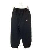 ssstein×UMBROシュタイン×アンブロ）の古着「LINEN/NYLON TRACK TROUSERS（リネンナイロン トラックトラウザーズ）　ST.1342」｜ブラック