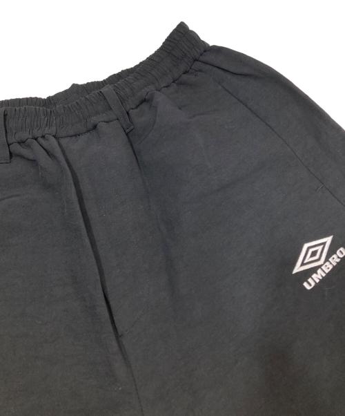 ssstein（シュタイン）ssstein (シュタイン) UMBRO (アンブロ) LINEN/NYLON TRACK TROUSERS（リネンナイロン トラックトラウザーズ）　ST.1342 ブラック サイズ:Sの古着・服飾アイテム