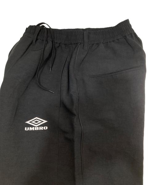ssstein（シュタイン）ssstein (シュタイン) UMBRO (アンブロ) LINEN/NYLON TRACK TROUSERS（リネンナイロン トラックトラウザーズ）　ST.1342 ブラック サイズ:Sの古着・服飾アイテム