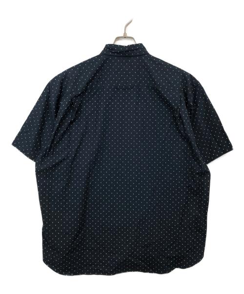 everyone（エブリワン）everyone (エブリワン) ドット半袖シャツ EV23-SH02 / ボタンダウンシャツ ネイビー サイズ:Mの古着・服飾アイテム
