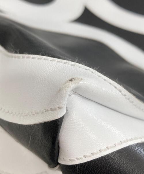 COMME des GARCONS（コムデギャルソン）COMME des GARCONS (コムデギャルソン) サークルパッチレザースクエアトートバック　KZ-K 254 ブラックの古着・服飾アイテム