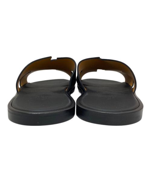 HERMES（エルメス）HERMES (エルメス) イズミールサンダル 041141Z ブラック サイズ:43の古着・服飾アイテム