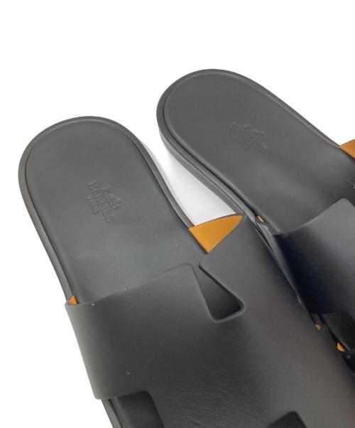 HERMES（エルメス）HERMES (エルメス) イズミールサンダル 041141Z ブラック サイズ:43の古着・服飾アイテム