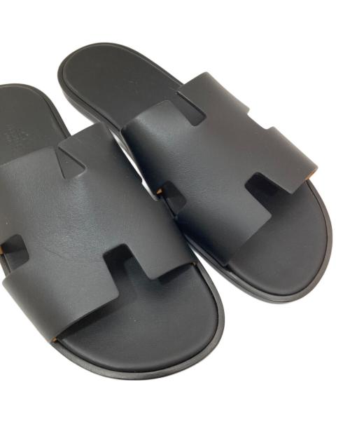 HERMES（エルメス）HERMES (エルメス) イズミールサンダル 041141Z ブラック サイズ:43の古着・服飾アイテム