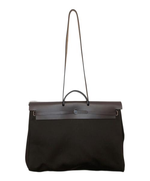 HERMES（エルメス）HERMES (エルメス) エールバッグ・ジップ50　A2300254 ブラックの古着・服飾アイテム