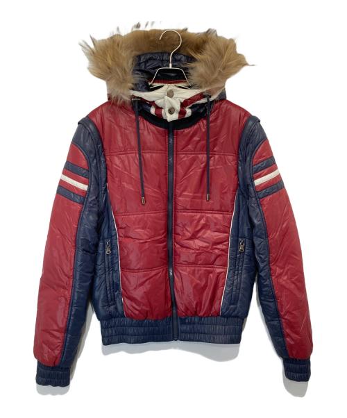 DOLCE & GABBANA（ドルチェ＆ガッバーナ）DOLCE & GABBANA (ドルチェ＆ガッバーナ) union Jack 中綿ジャケット ネイビー サイズ:46の古着・服飾アイテム