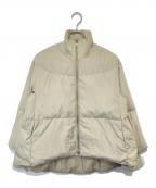 BEARDSLEYビアズリー）の古着「ジップフレアダウンジャケット　BEZ1042408A0001」｜ベージュ