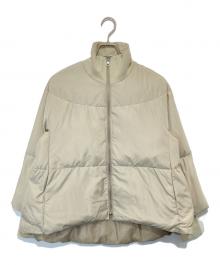 BEARDSLEY（ビアズリー）の古着「ジップフレアダウンジャケット　BEZ1042408A0001」｜ベージュ