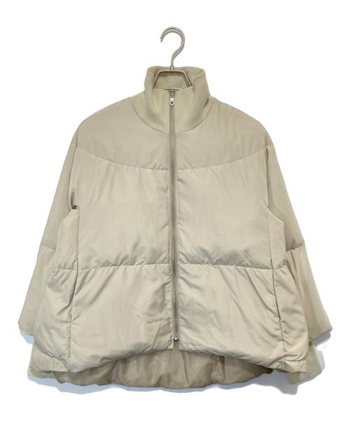 BEARDSLEY（ビアズリー）BEARDSLEY (ビアズリー) ジップフレアダウンジャケット　BEZ1042408A0001 ベージュ サイズ:FREEの古着・服飾アイテム