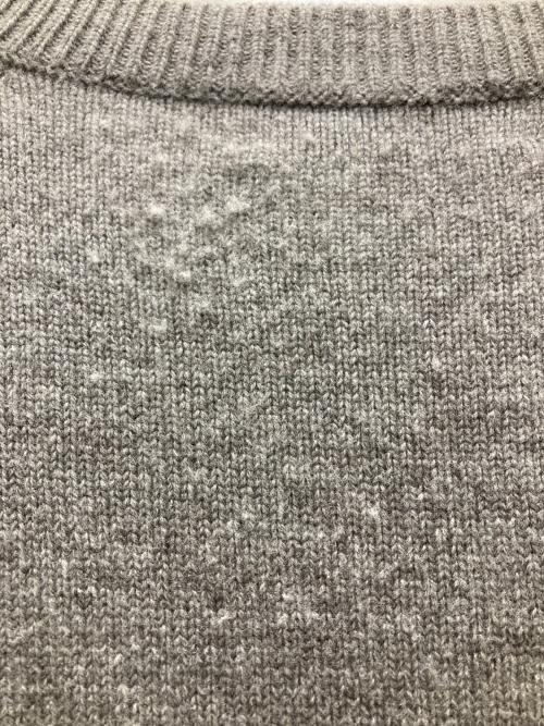TOMORROW LAND tricot（トゥモローランド トリコ）TOMORROW LAND tricot (トゥモローランド トリコ) スーパーファイン ラムウール ニット グレー サイズ:Mの古着・服飾アイテム