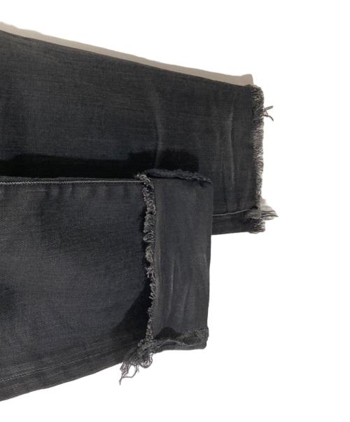 Saint Laurent Paris（サンローランパリ）Saint Laurent Paris (サンローランパリ) カットオフデニムパンツ　419849 ブラック サイズ:23の古着・服飾アイテム