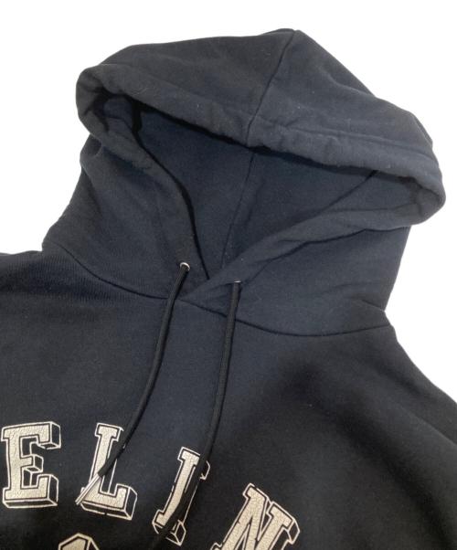 CELINE（セリーヌ）CELINE (セリーヌ) 24SS Loose Cotton Fleece Hoodie（ルーズ コットンフリース フーディ）スウェットプルオーバー パーカー 2Y89F670Q.38AW ブラック サイズ:XSの古着・服飾アイテム
