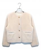 HER LIP TOハーリップトゥ）の古着「Lausanne Wool Short Coat pink petale（ローザンヌウールショートコート ピンクペタル）/ リバーシブルショートコート　1243307052」｜pink petale