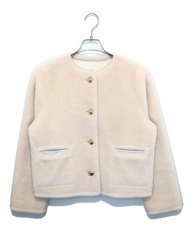 ジャケット・アウター Her lip to Lausanne Wool Short Coat M 中古・古着通販】HER LIP TO Lausanne Wool Short Coat pink petale