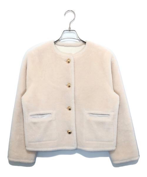 HER LIP TO（ハーリップトゥ）HER LIP TO Lausanne Wool Short Coat pink petale（ローザンヌウールショートコート ピンクペタル）/ リバーシブルショートコート　1243307052 pink petale サイズ:Sの古着・服飾アイテム