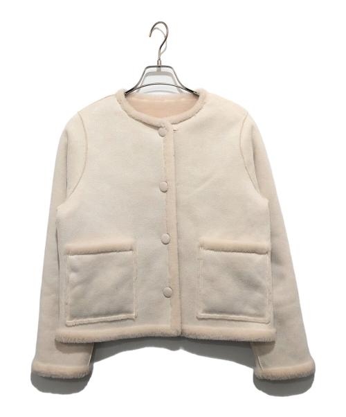 HER LIP TO（ハーリップトゥ）HER LIP TO Lausanne Wool Short Coat pink petale（ローザンヌウールショートコート ピンクペタル）/ リバーシブルショートコート　1243307052 pink petale サイズ:Sの古着・服飾アイテム