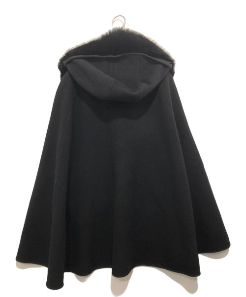 eimy istoire（エイミーイストワール）eimy istoire (エイミーイストワール) ファーポケットマントコート　1125600509 ブラック サイズ:38の古着・服飾アイテム