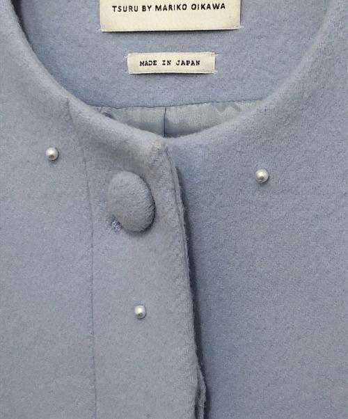 TSURU by MARIKO OIKAWA（ツルバイマリコオイカワ）TSURU by MARIKO OIKAWA (ツルバイマリコオイカワ) Charles Louis pearl CO パールコート　2255730 フレンチブルー サイズ:Fの古着・服飾アイテム