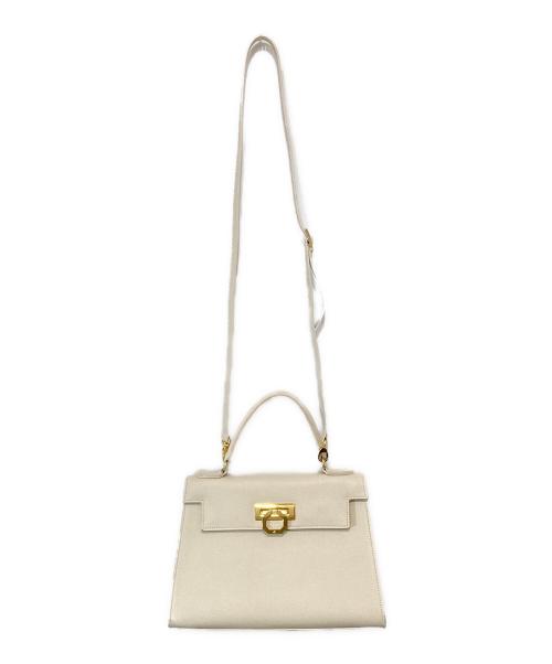 CARBOTTI（カルボッティ）CARBOTTI (カルボッティ) ELENA243 2WAYバッグ エレーナ ホワイトの古着・服飾アイテム