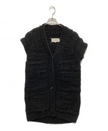 Maison Margiela（メゾンマルジェラ）の古着「フリンジニットベスト S51HA0407」｜ブラック
