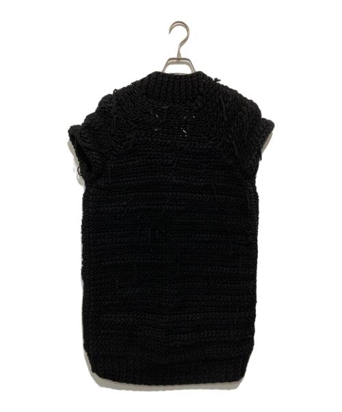 Maison Margiela（メゾンマルジェラ）Maison Margiela (メゾンマルジェラ) フリンジニットベスト S51HA0407 ブラック サイズ:Sの古着・服飾アイテム