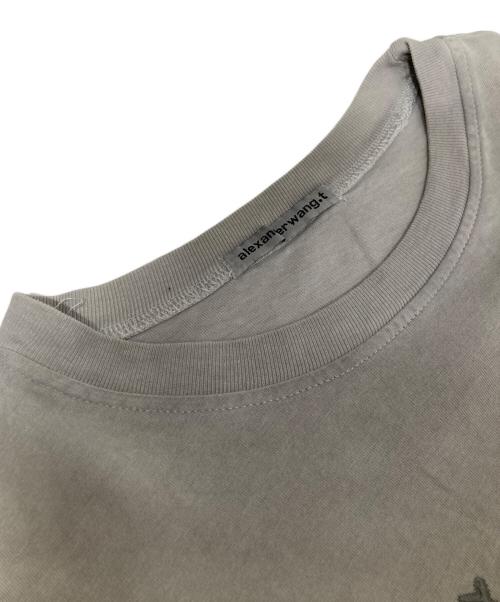 ALEXANDER WANG（アレキサンダー・ワン）ALEXANDER WANG (アレキサンダー・ワン) マルチカラーパフロゴ LS Tee グレー サイズ:Mの古着・服飾アイテム