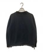 sacaiサカイ）の古着「23AW S Sponge Sweat Pullover / エススポンジ クルーネックスウェット　SCM-068」｜ブラック