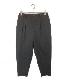 MARNI（マルニ）の古着「ウールトロピカルシャーリング1Pテーパードパンツ　WOOL TROPICAL TAPERED PANTS PUMU0017U1」｜ブラック