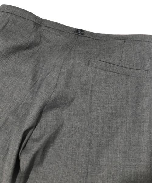 courreges（クレージュ）courreges (クレージュ) オーバースカートウールテーラードパンツ 323CPA155WO00739020 グレー サイズ:48の古着・服飾アイテム