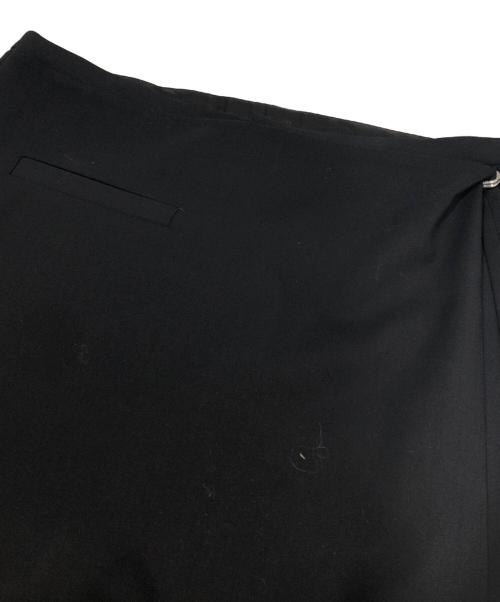 courreges（クレージュ）courreges (クレージュ) オーバースカートウールテーラードパンツ　OVER SKIRT WOOL TAILORED PANTS ブラック サイズ:48の古着・服飾アイテム