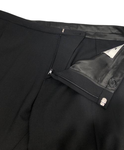 courreges（クレージュ）courreges (クレージュ) オーバースカートウールテーラードパンツ　OVER SKIRT WOOL TAILORED PANTS ブラック サイズ:48の古着・服飾アイテム