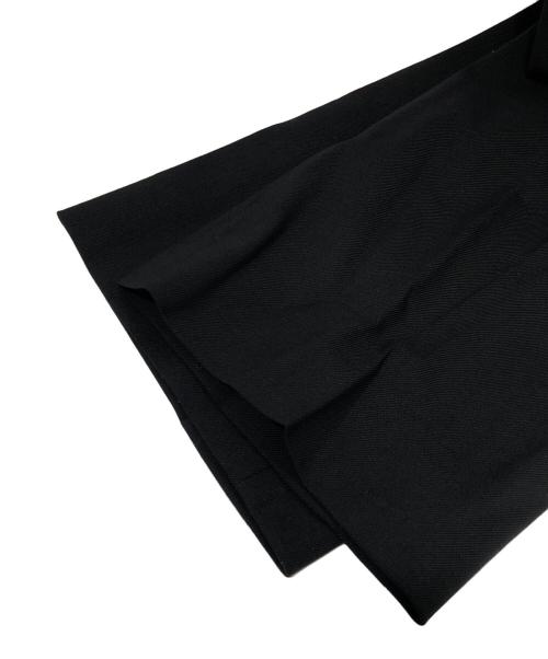courreges（クレージュ）courreges (クレージュ) オーバースカートウールテーラードパンツ　OVER SKIRT WOOL TAILORED PANTS ブラック サイズ:48の古着・服飾アイテム