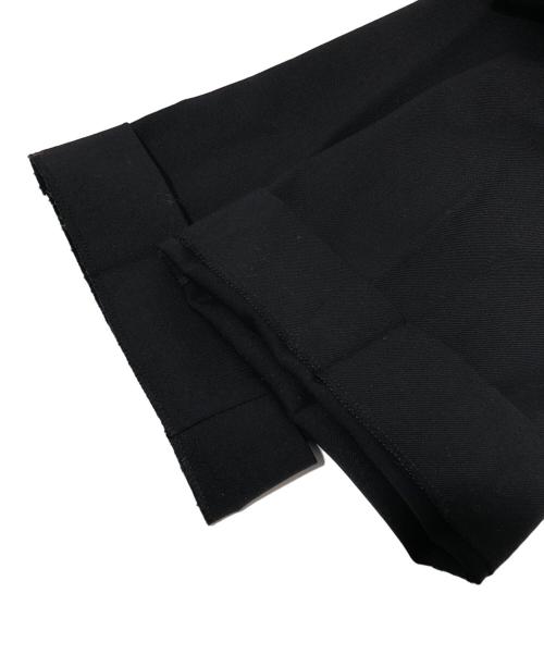 courreges（クレージュ）courreges (クレージュ) オーバースカートウールテーラードパンツ　OVER SKIRT WOOL TAILORED PANTS ブラック サイズ:48の古着・服飾アイテム