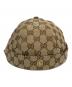 GUCCI (グッチ) GG ジャガード ロール キャップ　726745 ブラウン：25000円