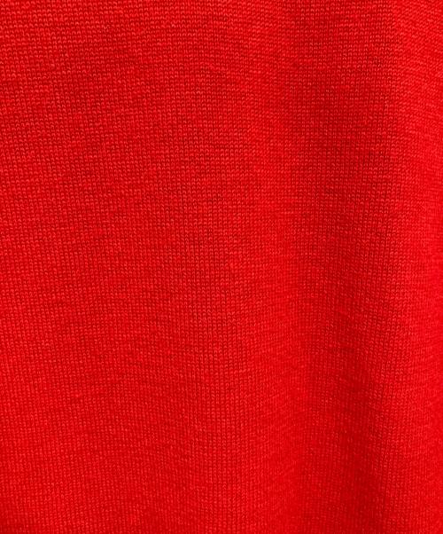 BURBERRY LONDON（バーバリーロンドン）BURBERRY LONDON (バーバリーロンドン) TBロゴ カシミヤクルーネックニット 8048832 レッド サイズ:Lの古着・服飾アイテム