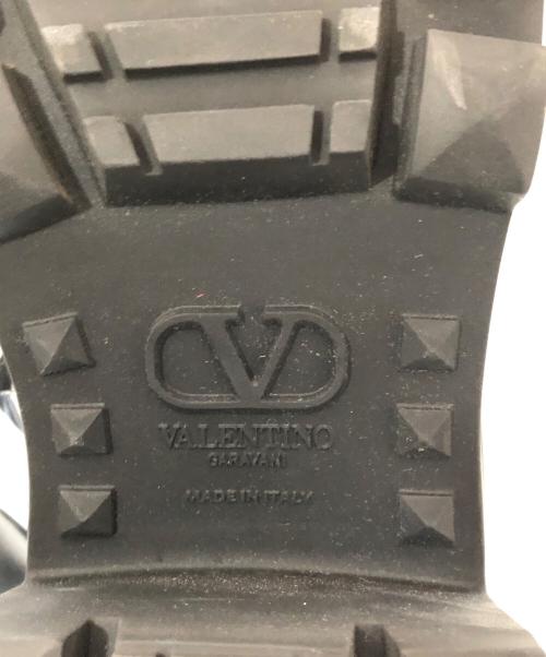 VALENTINO GARAVANI（ヴァレンティノ・ガラヴァーニ）VALENTINO GARAVANI (ヴァレンティノ・ガラヴァーニ) スタッズコンバットブーツ ブラック サイズ:41の古着・服飾アイテム