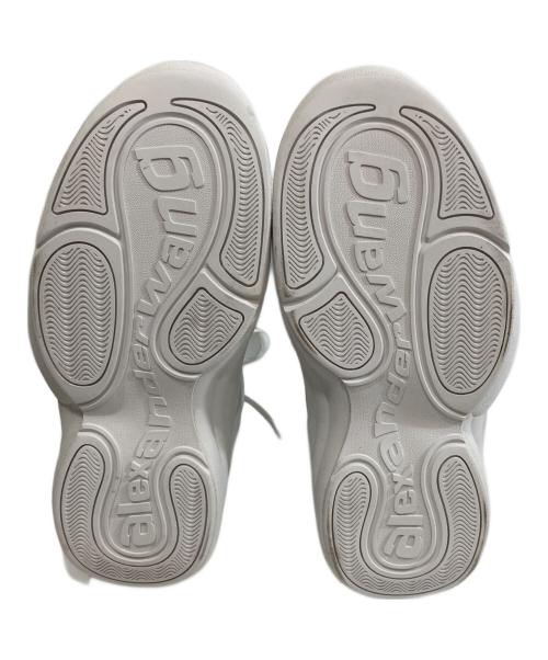 ALEXANDER WANG（アレキサンダー・ワン）ALEXANDER WANG (アレキサンダー・ワン) レザー フープスニーカー　30323N056 ホワイト サイズ:26の古着・服飾アイテム