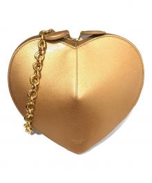 ALAIA（アライア）の古着「LE COEUR（ル・クール） ハート型 チェーン ショルダーバッグ」｜ゴールド