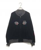 GANGSTERVILLEギャングスタービル）の古着「BLACKSVILLE SOUVENIR JACKET（ブラックスヴィル スーベニアジャケット）/ 別珍 リバーシブルスカジャン　GSV-18-AW-08」｜ブラック