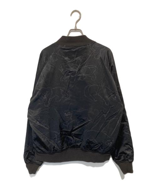 GANGSTERVILLE（ギャングスタービル）GANGSTERVILLE (ギャングスタービル) BLACKSVILLE SOUVENIR JACKET（ブラックスヴィル スーベニアジャケット）/ 別珍 リバーシブルスカジャン　GSV-18-AW-08 ブラック サイズ:Lの古着・服飾アイテム