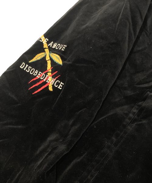 GANGSTERVILLE（ギャングスタービル）GANGSTERVILLE (ギャングスタービル) BLACKSVILLE SOUVENIR JACKET（ブラックスヴィル スーベニアジャケット）/ 別珍 リバーシブルスカジャン　GSV-18-AW-08 ブラック サイズ:Lの古着・服飾アイテム